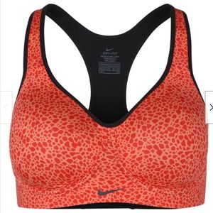 WOMEN'S NIKE PRO RIVAL HIGH SUPPORT SPORTS BRA 30B MANGO BLACK 686135 680